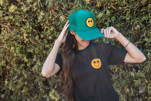 "No Friends" Unisex Stoned Smiley Tee