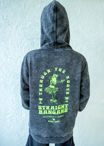 Neon Vintage Grey Straight Bangahz Premium Hoodie