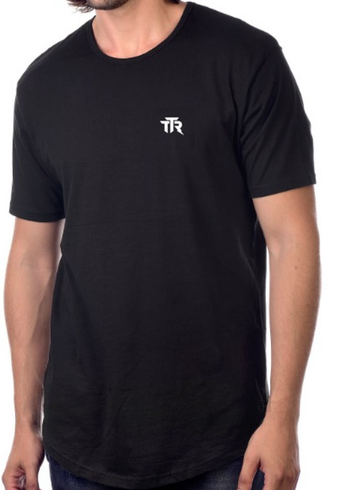 TTR Mens Logo Embroidered scalloped Tee
