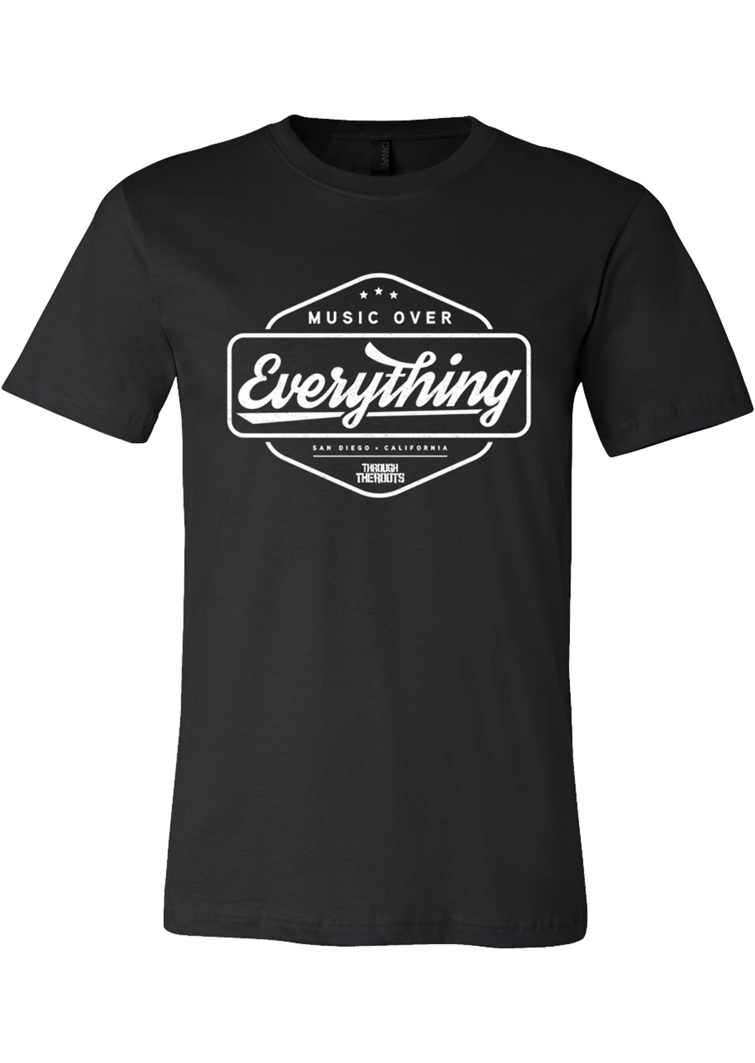 Music Over Everything T-shirt Black