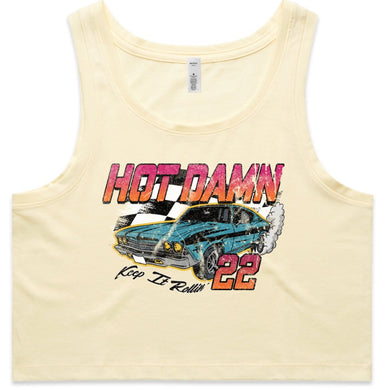 Hot Damn Womens Crop Tank